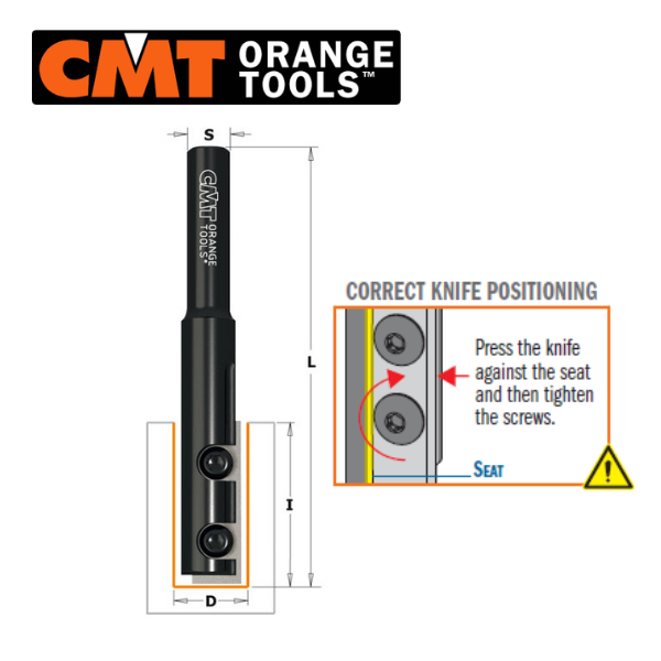CMT Ø16X50 JİLETLİ FREZE BIÇAĞI