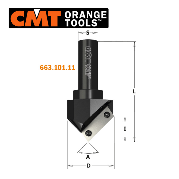 CMT Ø52X25X100 JİLETLİ 45 DERECE FREZE BIÇAĞI