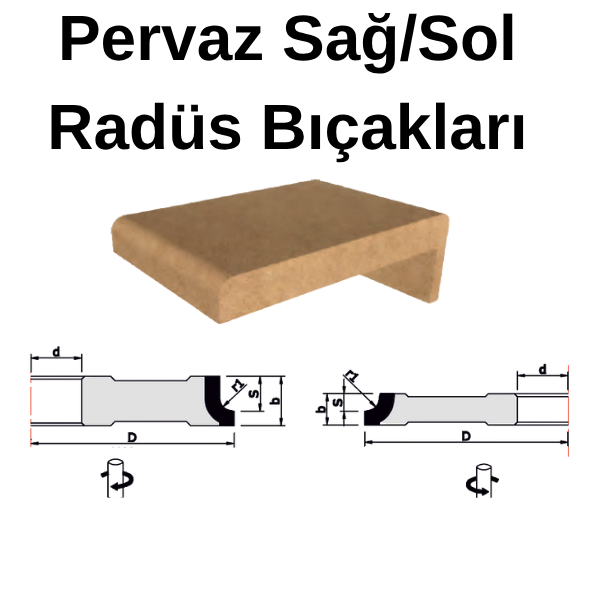 DİA KAPI PERVAZ FREZE BIÇAKLARI