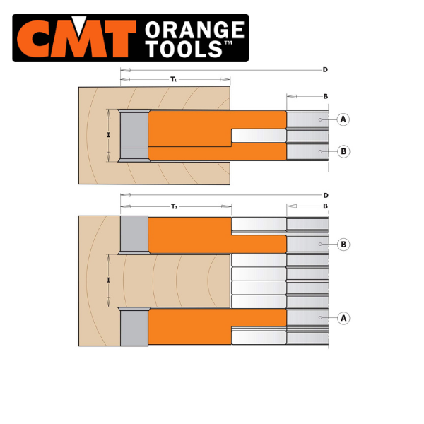 CMT 14-28mm Arası JİLETLİ KANAL FREZE TOPU
