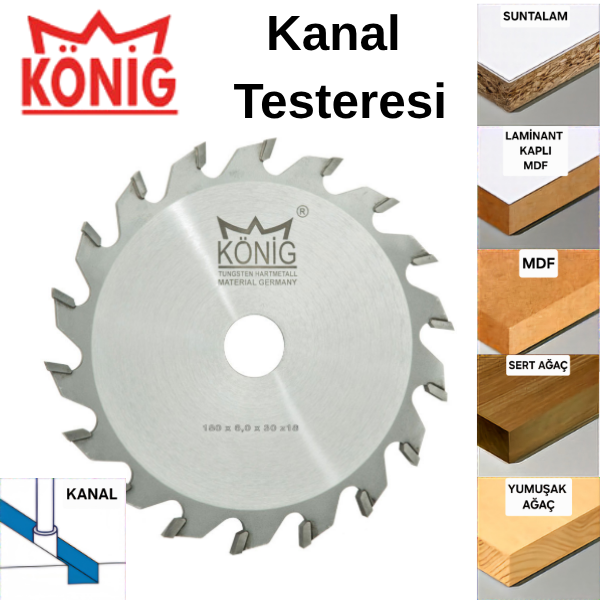 KÖNİG ELMAS KANAL TESTERELERİ