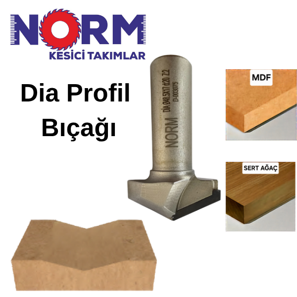 Ø40X11XZ:2 73° DİA PROFİL FREZE BIÇAĞI