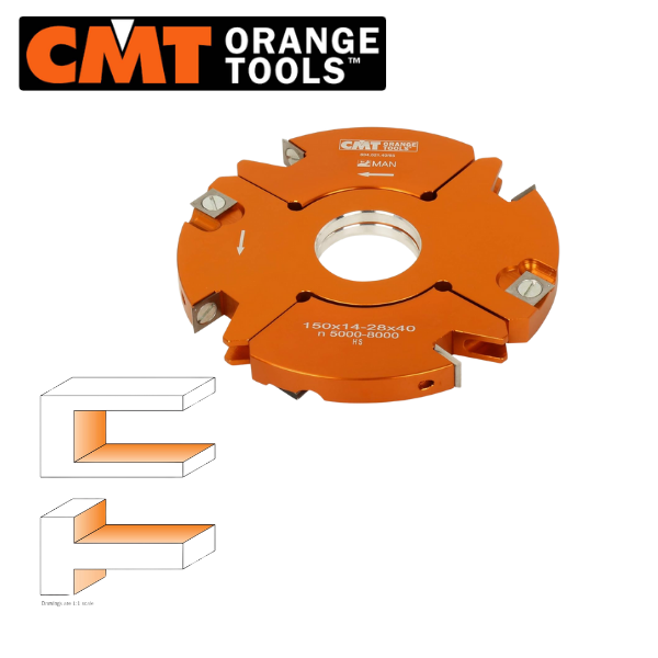 CMT 14-28mm Arası JİLETLİ KANAL FREZE TOPU
