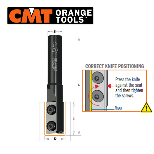 CMT Ø16X49,5X105 JİLETLİ TEMİZLEME FREZE BIÇAĞI