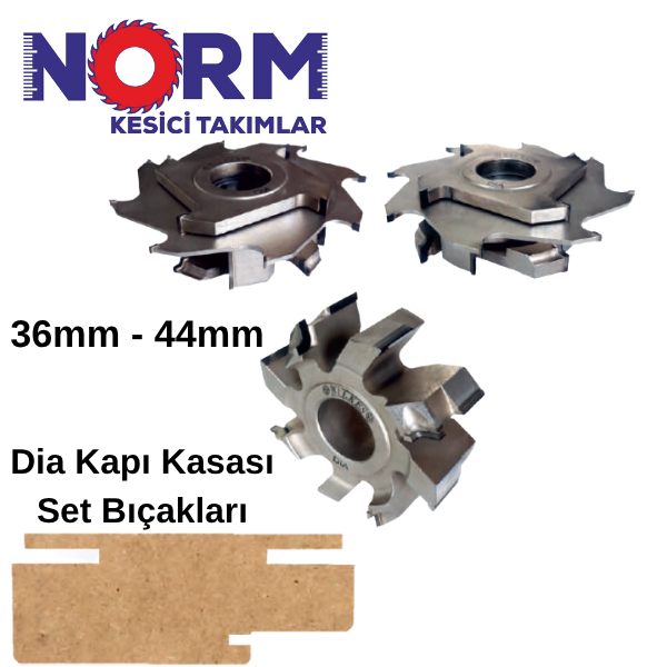 DİA KAPI KASA FREZE BIÇAKLARI 36-44